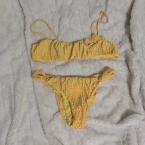 Yellow Scrunch Bikini